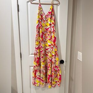 JustFab Multicolor Floral Maxi Dress